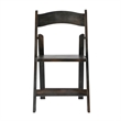 Pemberly Row Solid Wood Portable Folding Dining Chair in Early American
