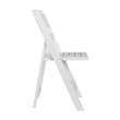 Pemberly Row Solid Wood Portable Folding Dining Chair in White
