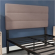 Pemberly Row Universal Fit Tufted Upholstered Full Headboard in Taupe