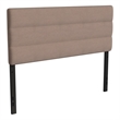 Pemberly Row Universal Fit Tufted Upholstered Queen Headboard in Taupe