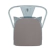 Pemberly Row Bar Height Stool with Poly Resin Seat in Green-Blue/Gray