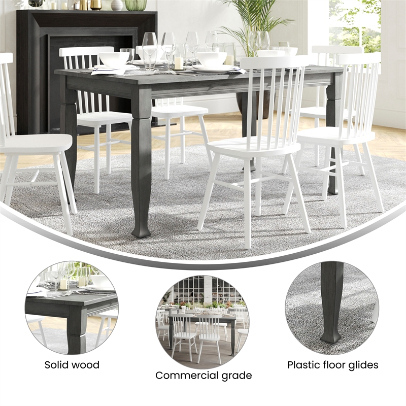 Pemberly Row Solid Wood 60