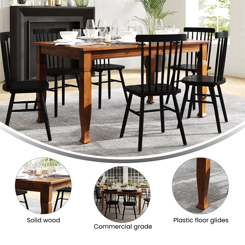 Pemberly Row Solid Wood 60