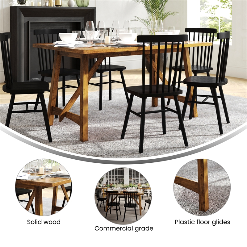 Pemberly Row Solid Wood 60