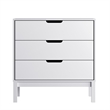 Pemberly Row 3-Drawer Kids Dresser with Smooth Bearing Slides in White