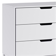 Pemberly Row 3-Drawer Kids Dresser with Smooth Bearing Slides in White