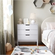 Pemberly Row 3-Drawer Kids Dresser with Smooth Bearing Slides in White