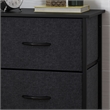 Pemberly Row 4 Drawer Dresser with Black Wood Top and Black Iron Frame