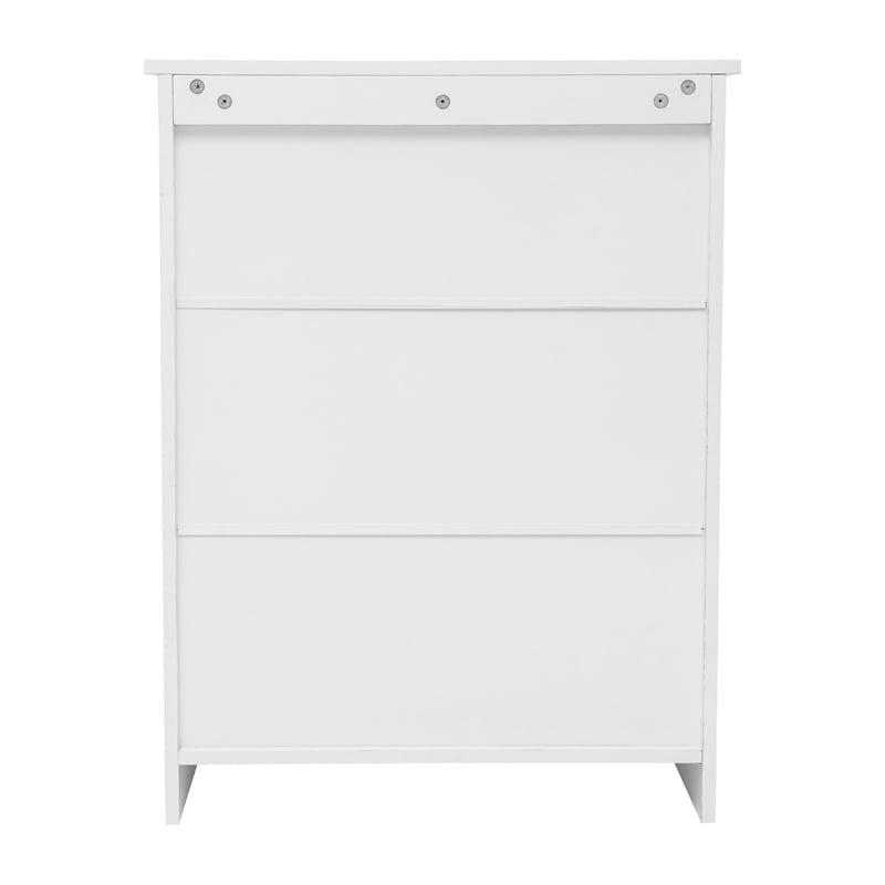 Pemberly Row Bathroom Storage Cabinet with 2 Magnetic Close Doors in White