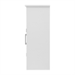 Pemberly Row Bathroom Storage Cabinet with 2 Magnetic Close Doors in White
