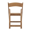 Pemberly Row 2-Pack Indoor/Outdoor Resin Folding Event Chair in Chestnut