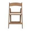 Pemberly Row 2-Pack Indoor/Outdoor Resin Folding Event Chair in Chestnut