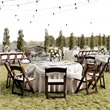Pemberly Row 2-Pack Indoor/Outdoor Resin Folding Event Chair in Dark Brown