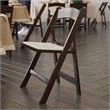 Pemberly Row 2-Pack Indoor/Outdoor Resin Folding Event Chair in Dark Brown