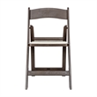 Pemberly Row 2-Pack Indoor/Outdoor Resin Folding Event Chair in Dark Brown