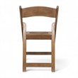 Pemberly Row Indoor/Outdoor Resin Folding Event Chair in Chestnut