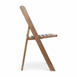 Pemberly Row Indoor/Outdoor Resin Folding Event Chair in Chestnut