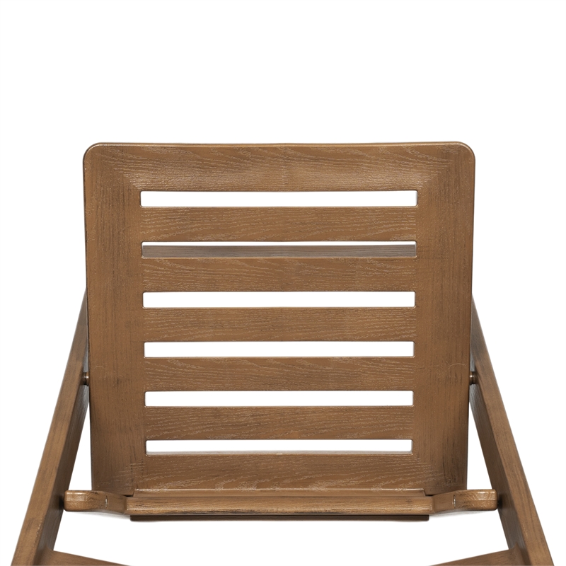 Pemberly Row Indoor/Outdoor Resin Folding Event Chair in Chestnut
