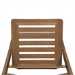 Pemberly Row Indoor/Outdoor Resin Folding Event Chair in Chestnut