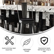 Pemberly Row Bar Stool with Removable Back and Poly Seat in Black/Black