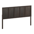 Pemberly Row Contemporary Full Size Herringbone Wooden Headboard in Gray Wash