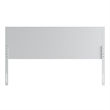 Pemberly Row Contemporary Twin Size 2 Panel Wooden Headboard in Dark Brown