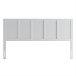 Pemberly Row Contemporary Twin Size 2 Panel Wooden Headboard in Dark Brown
