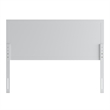 Pemberly Row Contemporary King Size 4 Panel Wooden Headboard in White