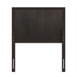 Pemberly Row Contemporary Full Size 3 Panel Wooden Headboard in Dark Brown