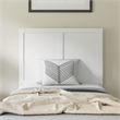 Pemberly Row Contemporary Full Size 3 Panel Wooden Headboard in White