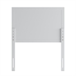 Pemberly Row Contemporary Full Size 3 Panel Wooden Headboard in White