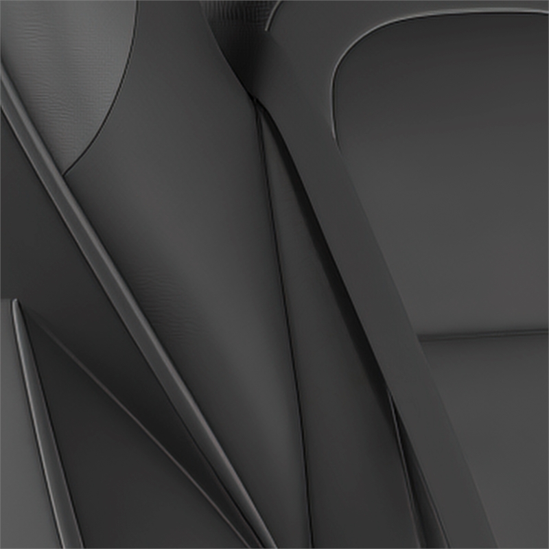 Pemberly Row Office Gaming Chair with Skater Wheels and Reclining Arms in Black