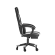 Pemberly Row Office Gaming Chair with Skater Wheels and Reclining Arms in White