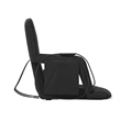 Pemberly Row Extra Wide Foldable Reclining Heated Stadium Chair with Straps
