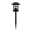 Pemberly Row Lantern Design Solar Powered LED Landscape Lights in Brown