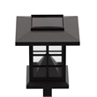 Pemberly Row Lantern Design Solar Powered LED Landscape Lights in Brown