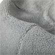 Pemberly Row Large Faux Sherpa Refillable Bean Bag Chair for Kids & Teens - Gray