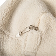 Pemberly Row Large Faux Sherpa Refillable Bean Bag Chair for Kids and Teens