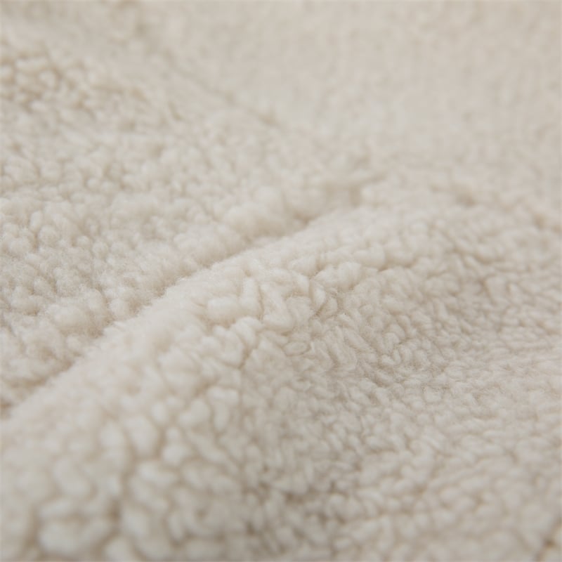 Pemberly Row Large Faux Sherpa Refillable Bean Bag Chair for Kids and Teens