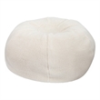 Pemberly Row Large Faux Sherpa Refillable Bean Bag Chair for Kids and Teens