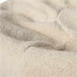 Pemberly Row Large Faux Sherpa Refillable Bean Bag Chair for Kids and Teens