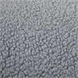 Pemberly Row Small Faux Sherpa Refillable Bean Bag Chair for Kids & Teens - Gray