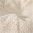 Pemberly Row Small Faux Sherpa Refillable Bean Bag Chair for Kids and Teens