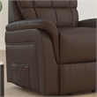 Pemberly Row Remote Powered Lift Recliner for Elderly in Cognac