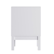 Pemberly Row Kids Nightstand with 2 Storage Drawers in White