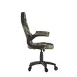 Pemberly Row Office Gaming Chair with Skater Wheels & Flip Up Arms in Camouflage