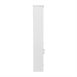 Pemberly Row Freestanding Linen Tower with Shelves & Magnetic Door in White