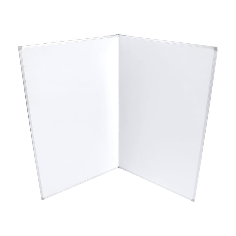 Pemberly Row 60x48 Aluminum Magnetic Dry Erase Board with Wall Mount Marker Tray