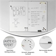 Pemberly Row 60x48 Aluminum Magnetic Dry Erase Board with Wall Mount Marker Tray