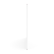 Pemberly Row 60x48 Aluminum Magnetic Dry Erase Board with Wall Mount Marker Tray